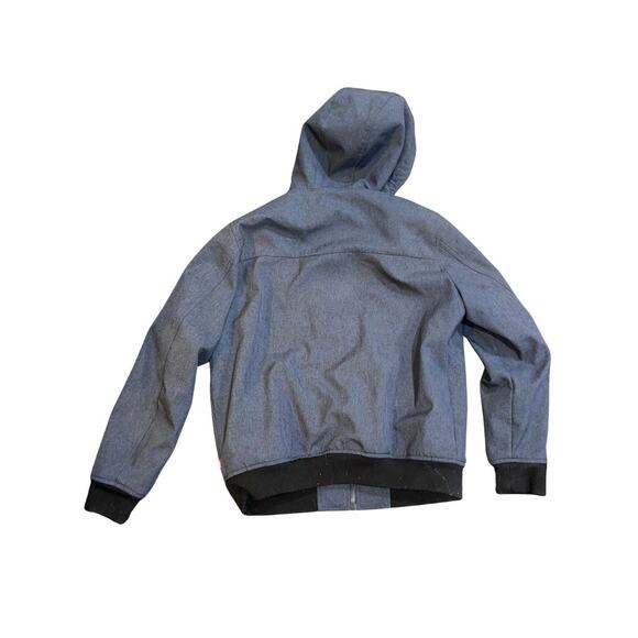 Levi's Mens Soft Shell Sherpa Lined Hooded Bomber Jacket Size Large Outdoors Y2K - Picture 2 of 5